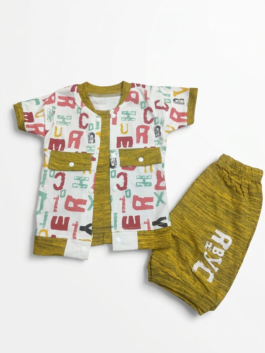 Baby Boy2-Piece Suit with Attached Inner & Double Layer Design + Matching nicker (2.5 Years)