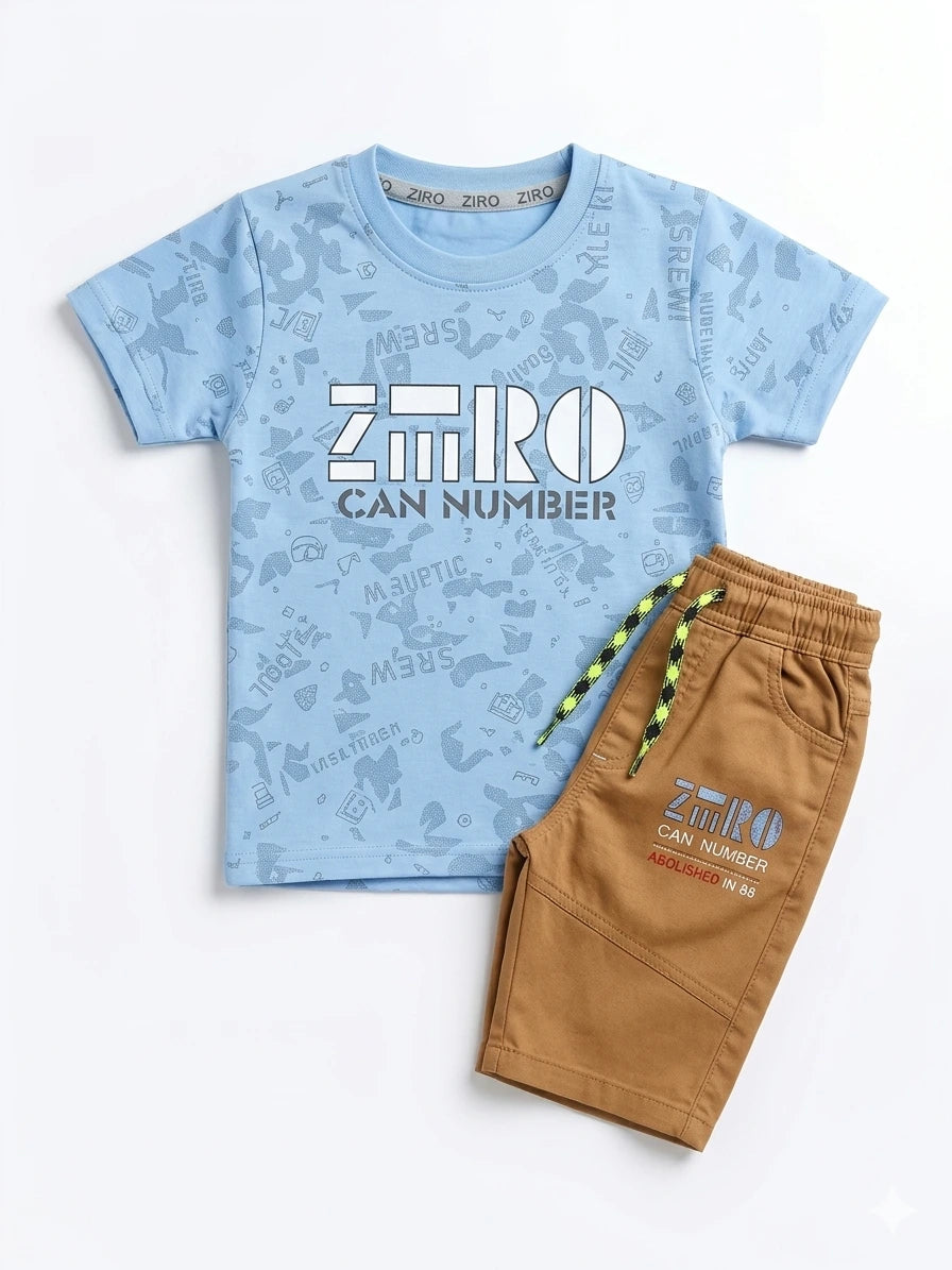 Baby Boy Half Sleeve T-Shirt & Knickers Set (4 Years)