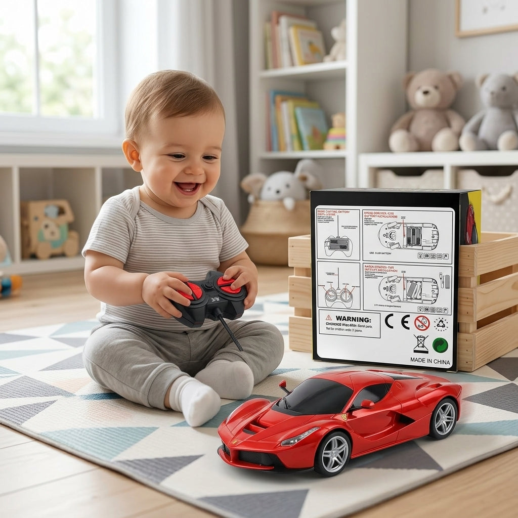 Remote Control Racing Car – Radio Control Toy Car for Kids (3+ Years)