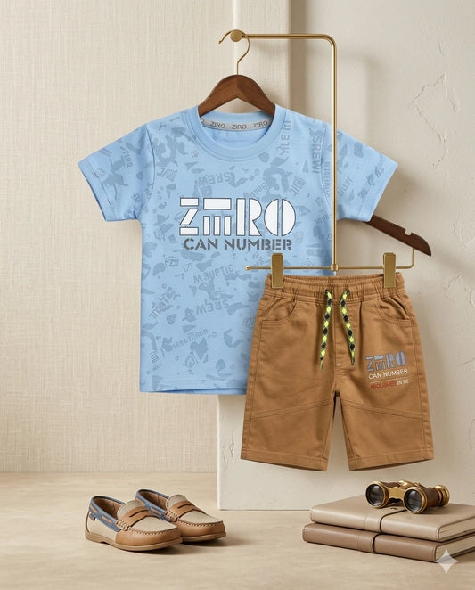Baby Boy Half Sleeve T-Shirt & Knickers Set (4 Years)