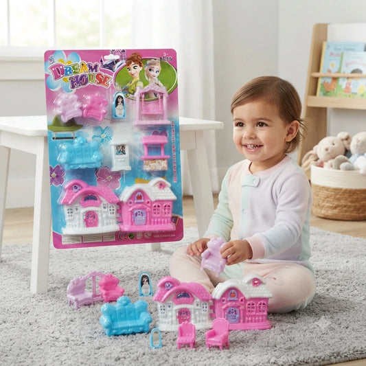 Barbie Dream House Play Set – Dollhouse Furniture Toy for Girls (3+ Years)