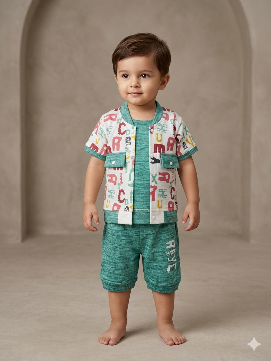 Baby Boy  SETwith Attached Inner & Double Layer Design + Matching Knicker (2.5 Years)