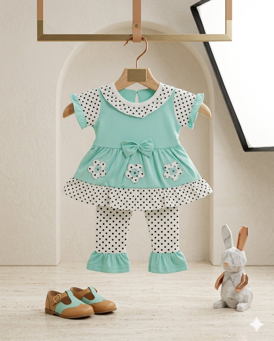 Baby Girl Malai Cotton Frock – Summer Collection (1-2 Years)
